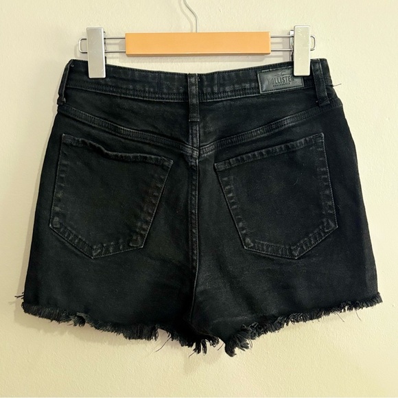 3/$10⚡️Hollister Black Hi-Waist Jean Shorts Frayed Hem - Picture 9 of 9